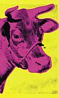 Famous Yellow Paintings - Cow Pink on Yellow